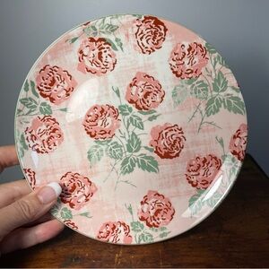 Patina Vie Claudette Porcelain floral roses salad Plate